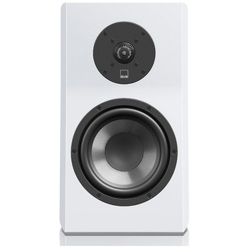 svs ultra evolution bookshelf white gloss front